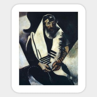 The Praying Jew, 1923 by Marc Chagall Sticker